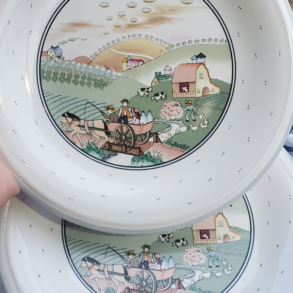 Scenic Farmhouse Dinner Plates